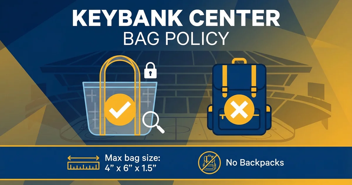 keybank center bag policy