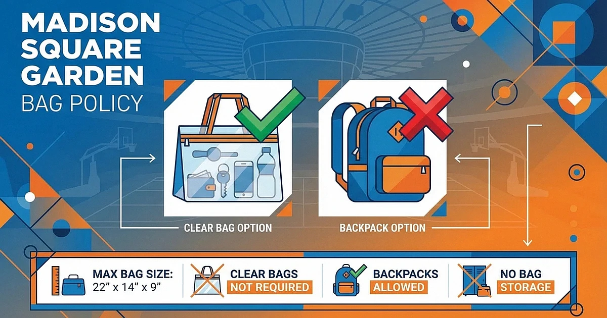 madison square garden bag policy