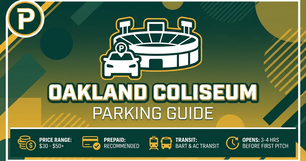 oakland coliseum parking guide