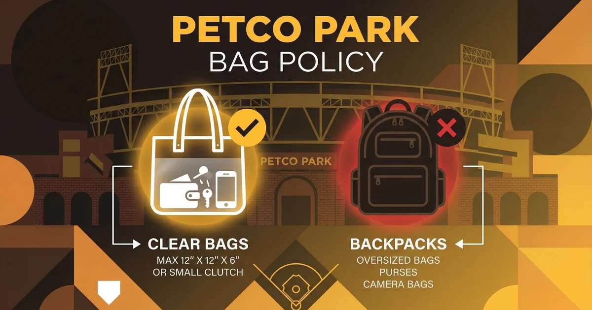 petco park bag policy