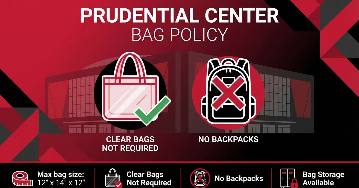 prudential center bag policy