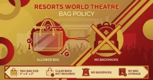resorts world theatre bag policy