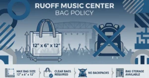 ruoff music center bag policy