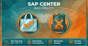 sap center bag policy