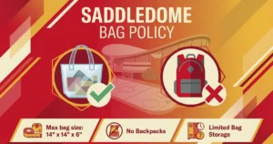 saddledome bag policy