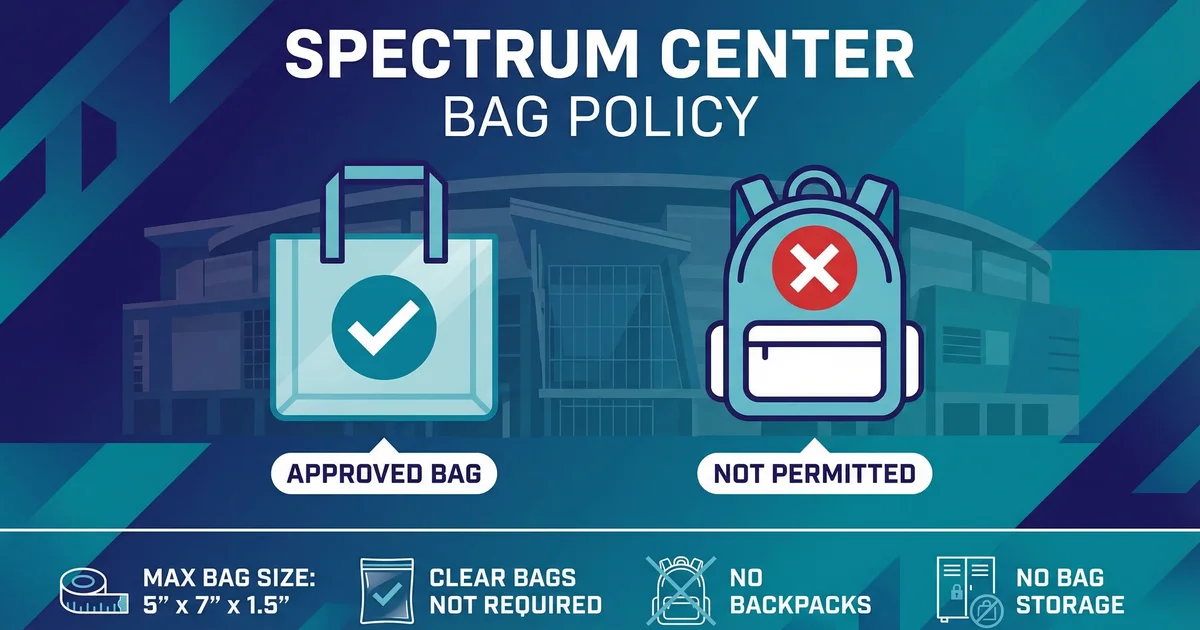 spectrum center bag policy