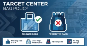 target center bag policy