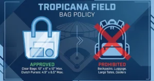 tropicana field bag policy