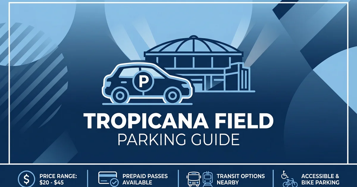 tropicana field parking guide