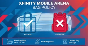 xfinity mobile arena bag policy