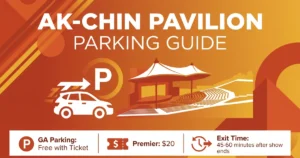 ak-chin pavilion (also known as talking stick resort amphitheatre) parking guide