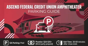 ascend federal credit union amphitheater parking guide