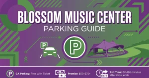 blossom music center parking guide