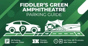 fiddler's green amphitheatre parking guide