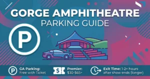 gorge amphitheatre parking guide