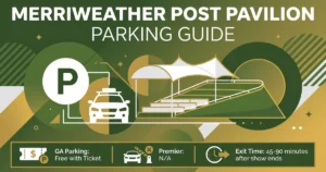 merriweather post pavilion parking guide