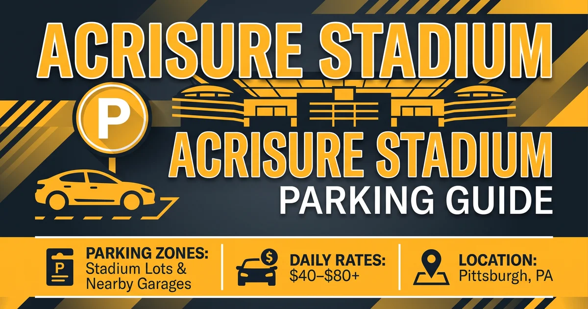 acrisure stadium parking guide