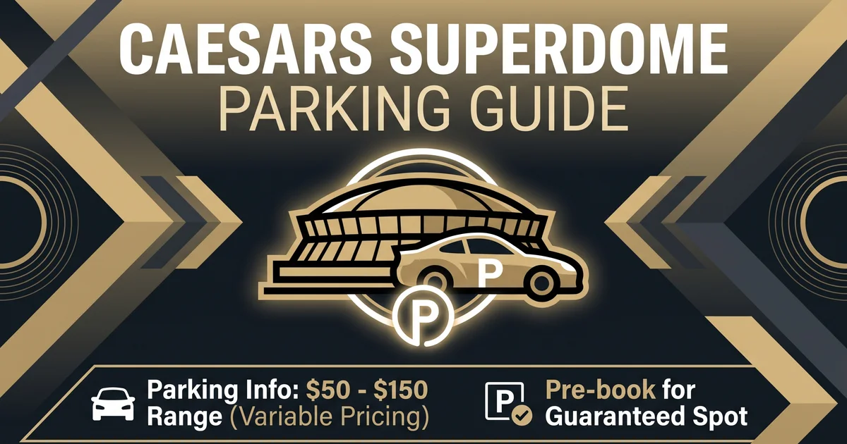 caesars superdome parking guide