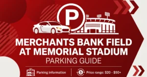 merchants bank field at memorial stadium parking guide