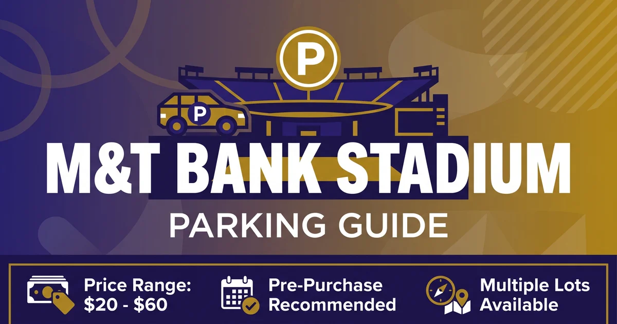 m&t bank stadium parking guide