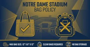 notre dame stadium bag policy