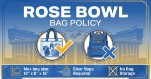 rose bowl bag policy